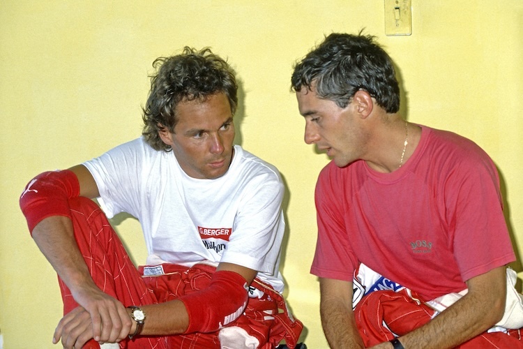 Gerhard Berger kam mit Ayrton Senna sehr gut aus – und spielte dem Brasilianer auch einige Streiche