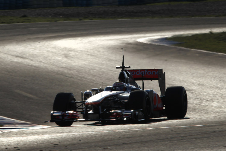 Lewis Hamilton im schönen, schnellen McLaren