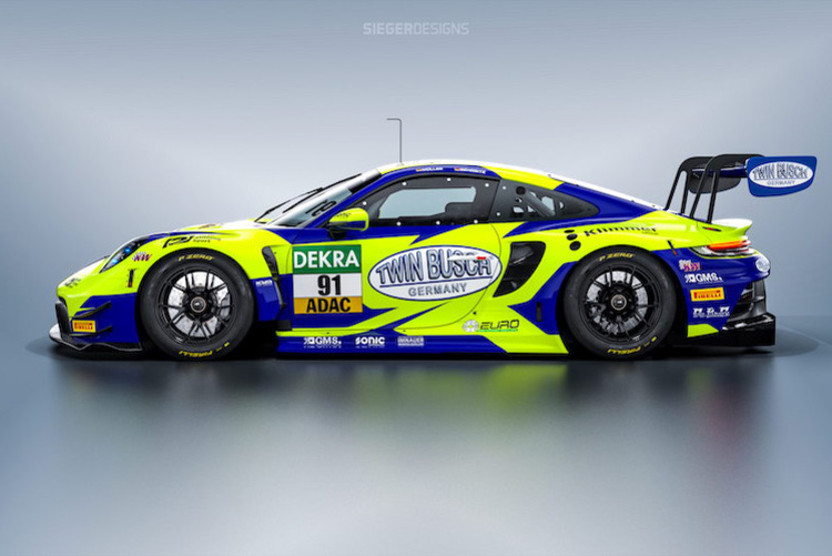 Startet in gewohnten Farben: Der Team Joos Sportwagentechnik Porsche 911 GT3 R