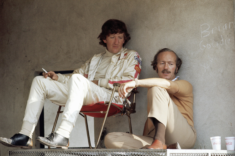Jochen Rindt und Colin Chapman 1970 in Monza