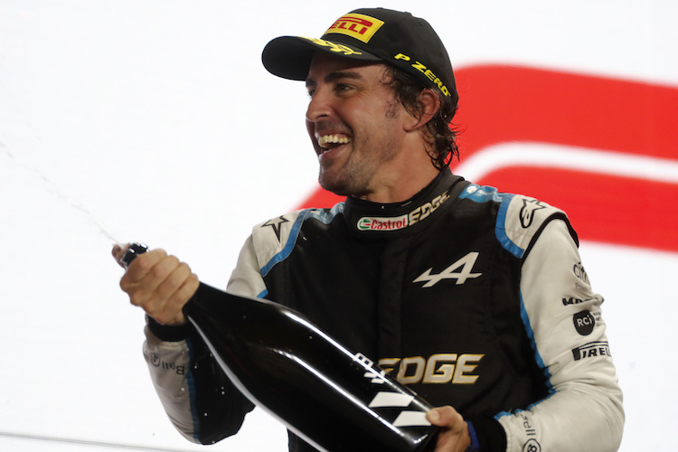 Fernando Alonso: Erstmals seit 2014 auf einem Formel-1-Siegerpodest