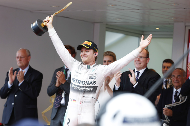 Nico Rosberg nach seinem Monaco-Sieg 2014