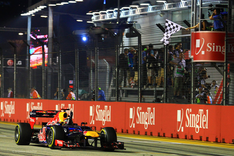 Sebastian Vettel konnte 2011 und 2012 (Foto) in Singapur gewinnen
