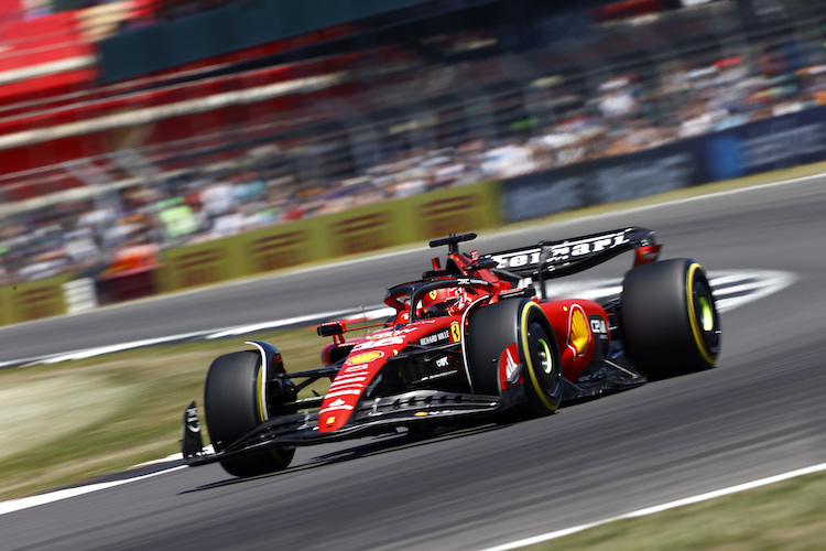 Charles Leclerc in Silverstone