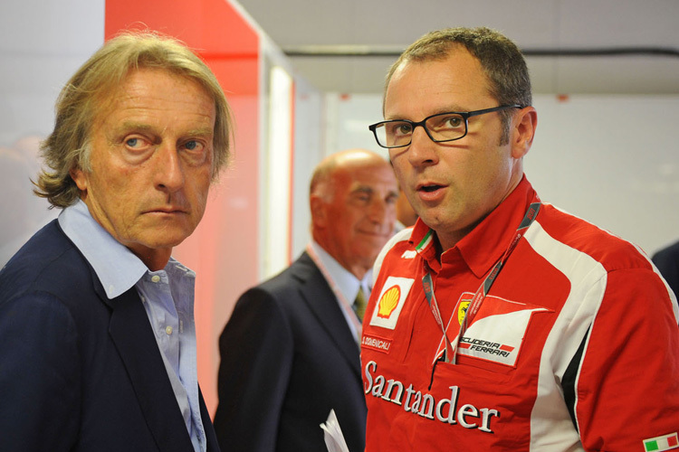 Ferrari-Präsident Luca Montezemolo mit Ex-Teamchef Stefano Domenicali
