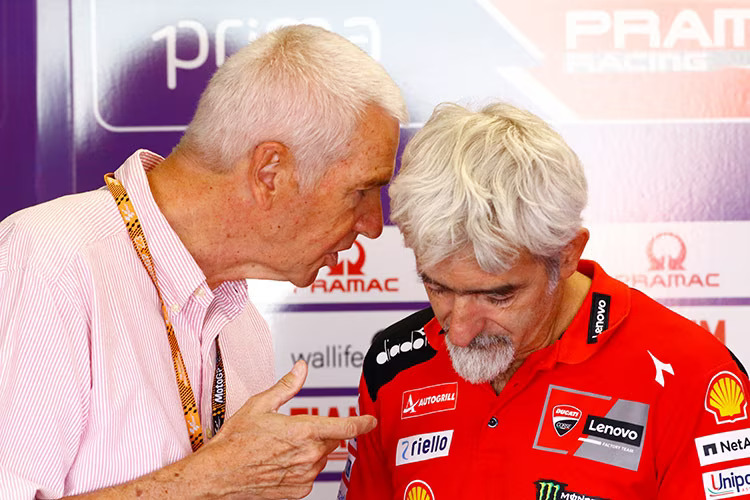 Misano 2023: Günther Wiesinger und Gigi Dall'Igna, General Manager von Ducati Corse