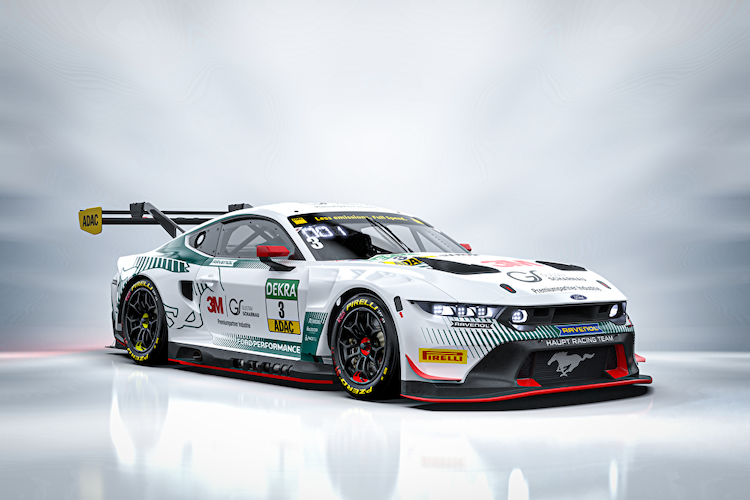 Das erste Design eines Haupt Racing Team Ford Mustang GT3 für das ADAC GT Masters 2025