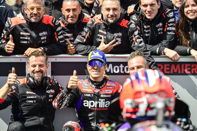 Eine top Runde brachte Maverick Vinales und Aprilia die erste Startreihe