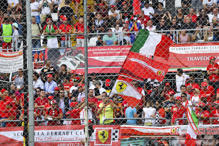 Die treuen Tifosi, die Fans von Ferrari