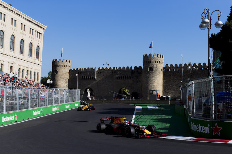 Daniel Ricciardo in Baku 2017