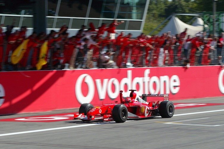 Michael Schumacher in Monza 2003