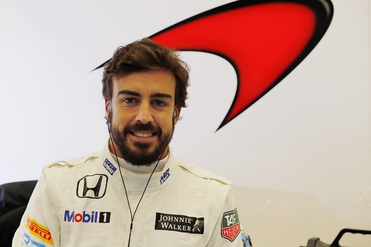 Fernando Alonso freut sich aufs Fahren