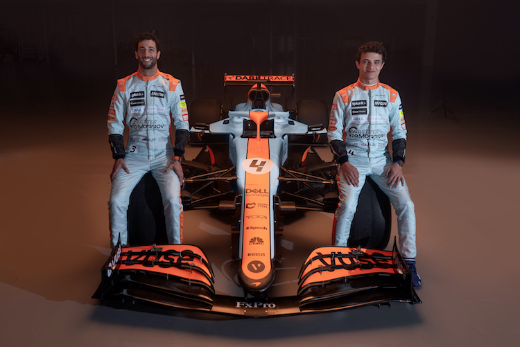 Die McLaren-Piloten mögen den Retro-Look  