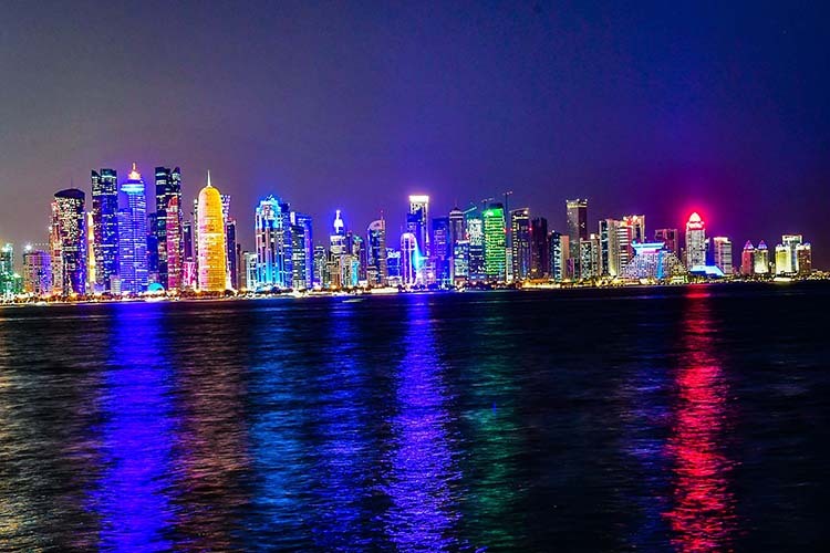 Die prächtige Skyline von Doha