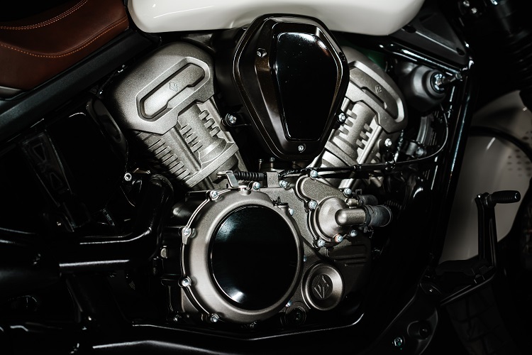 Unkonventioneller Cruiser-Antrieb: Der V4 ist quadratisch ausgelegt und leistet 108 PS