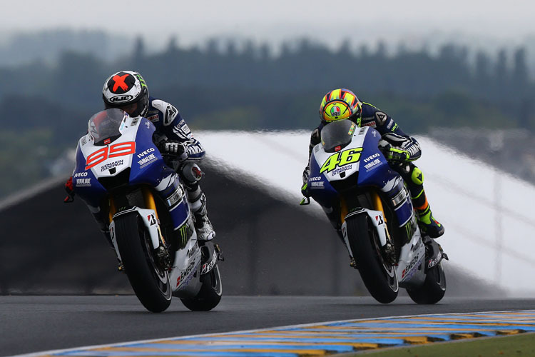 Das Yamaha-Duo Lorenzo und Rossi