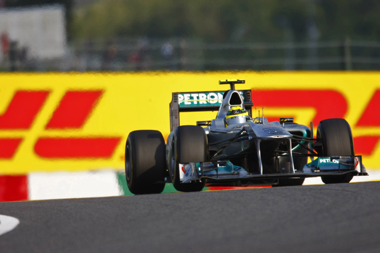 Nico Rosberg erprobte diverse Benzingewichte