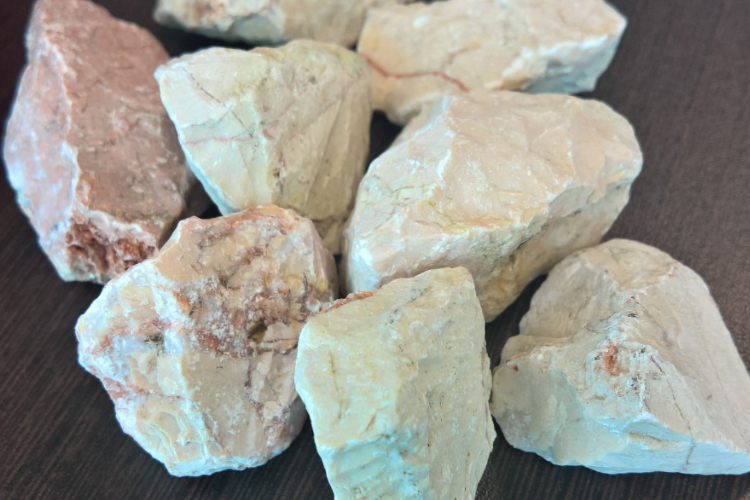 Eine kleine Auswahl von Steinbrocken aus dem «Kiesbett»