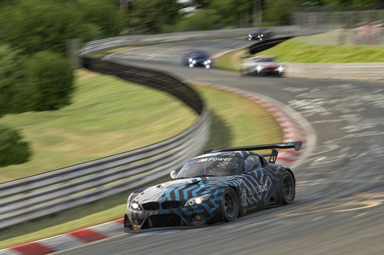 Sieger auf der virtuellen Nordschleife: Der BMW Z4 GT3 rund um Werksfahrer Philipp Eng