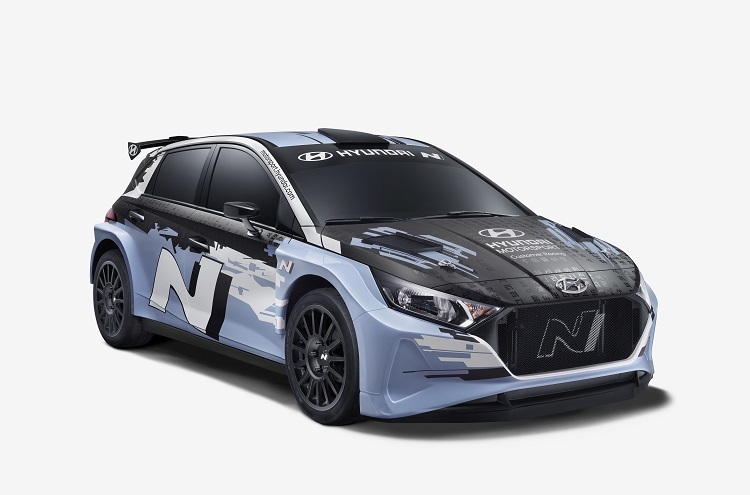 Der neue Hyundai i20 i20 N Rally2 voin der Seite