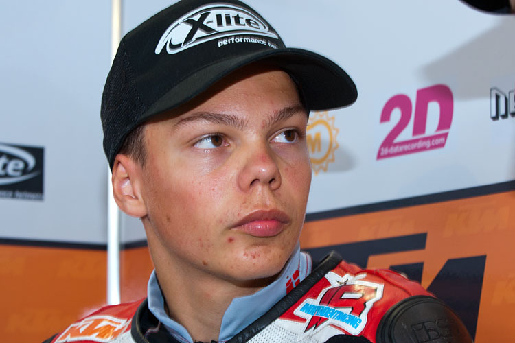 Der junge Oberösterreicher Maximilian Kofler wird 2018 die Moto3 Junioren-WM bestreiten