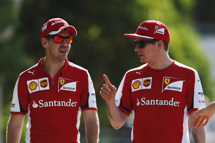 Zwischen Sebastian Vettel und Kimi Räikkönen gibt es noch e´so etwas wie Freundschaft