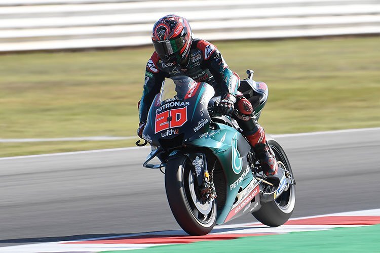 Fabio Quartararo ist am Freitag der schnellste Yamaha-Pilot in Misano