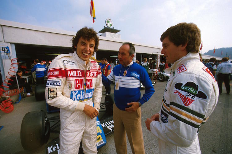 Jo Gartner (links) 1984 als Osella-Fahrer in der Formel 1