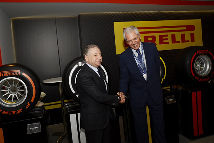 FIA-Präsident Jean Todt (l.) und Marco Tronchetti Provera, CEO Pirelli