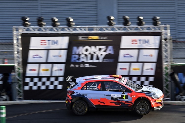 Sardinien-Sieger Dani Sordo bei der Monza Rally Show 2019
