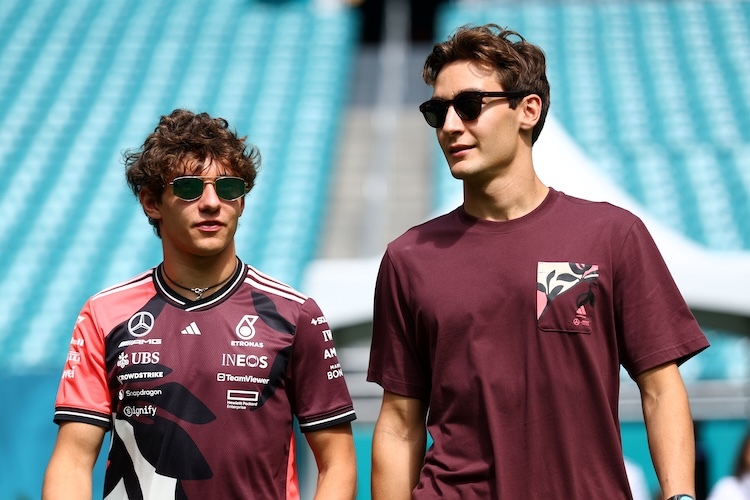 Kimi Antonelli und George Russell sind im Qualifying deutlich schneller als im Rennen