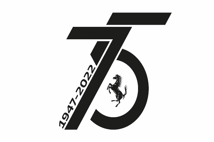 Das Logo zu 75 Jahren Ferrari