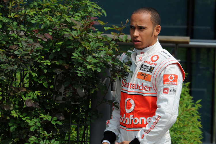 Vor wem versteckt sich Lewis Hamilton?