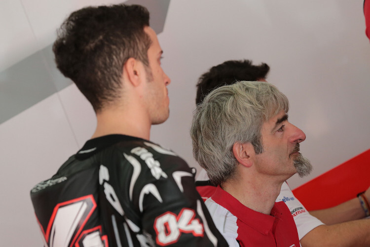 Andrea Dovizioso mit Ducati-Rennchef Gigi Dall'Igna
