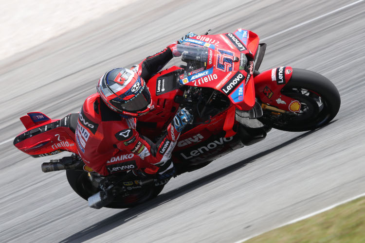 For Ducati, Michele Pirro is carrying out the preparatory work for Bagnaia and Co. in Sepang.