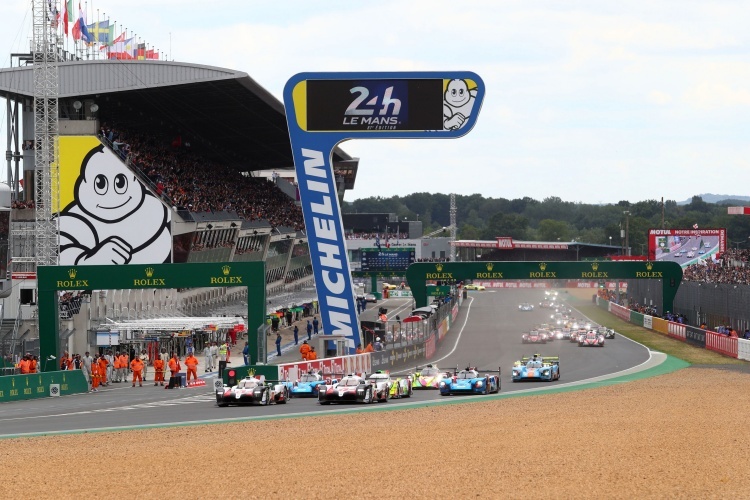 Immer spektakulär: Der Start bei den 24h Le Mans