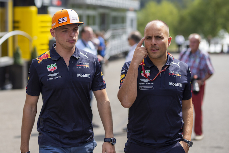 Max Verstappen und Gianpiero Lambiase 