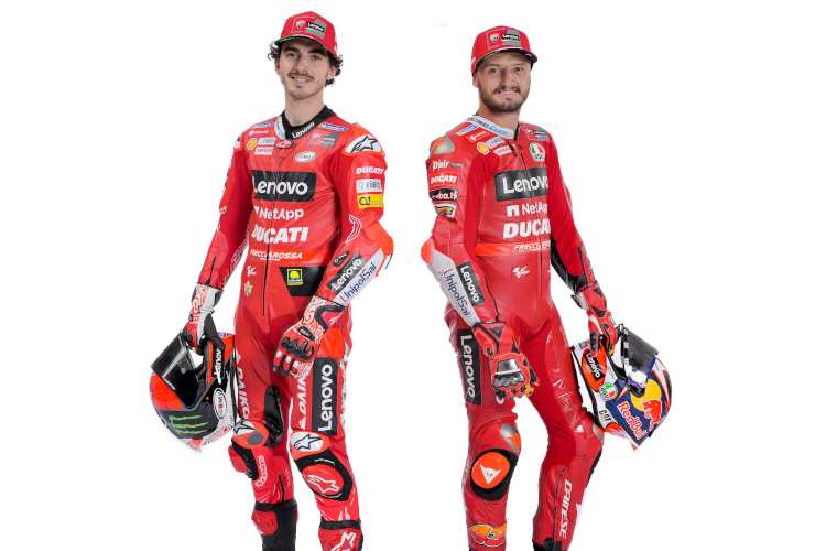 Das Ducati-Lenovo-Duo 2022: Francesco Bagnaia und Jack Miller