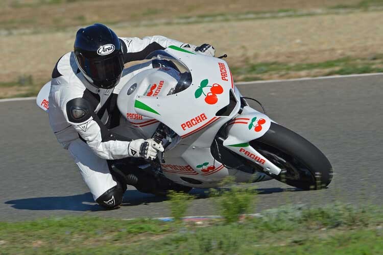 Panchi Urgell bei seinem Moto2-Test