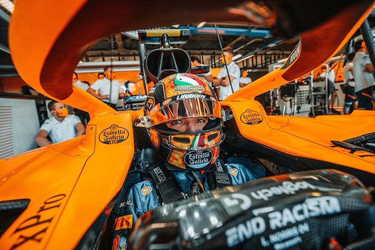 Lando Norris in seinem McLaren