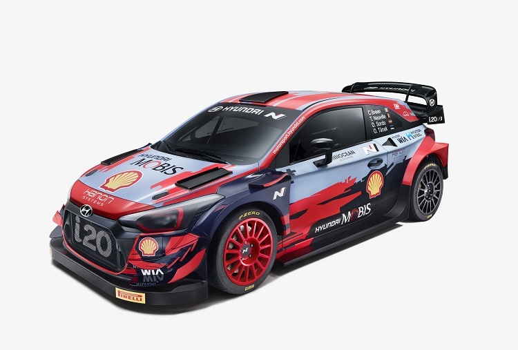 Der Hyundai i20 WRC im neuen Design