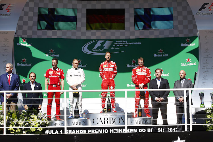Bottas, Vettel, Räikkönen