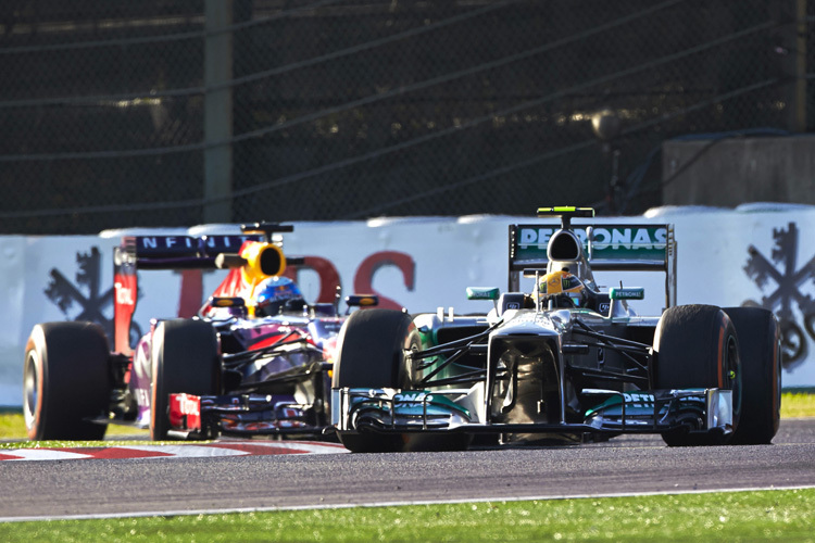 Lewis Hamilton vor Sebastian Vettel, so würde das dem Engländer munden