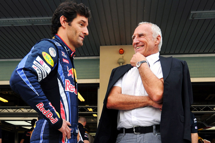 Mark Webber mit «Mr. Red Bull» Didi Mateschitz