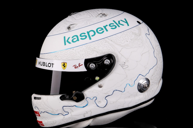 Das neue Helm-Design von Sebastian Vettel