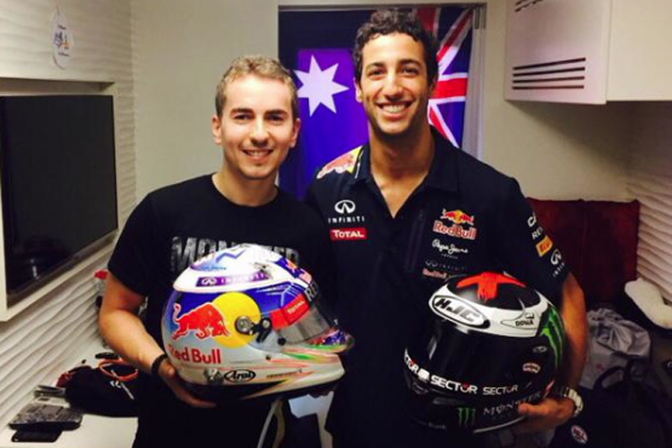 Jorge Lorenzo und Daniel Ricciardo 