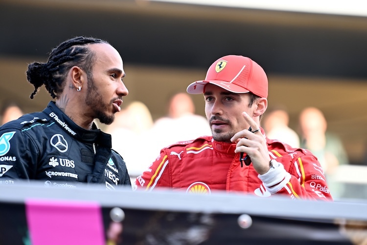 Lewis Hamilton und Charles Leclerc