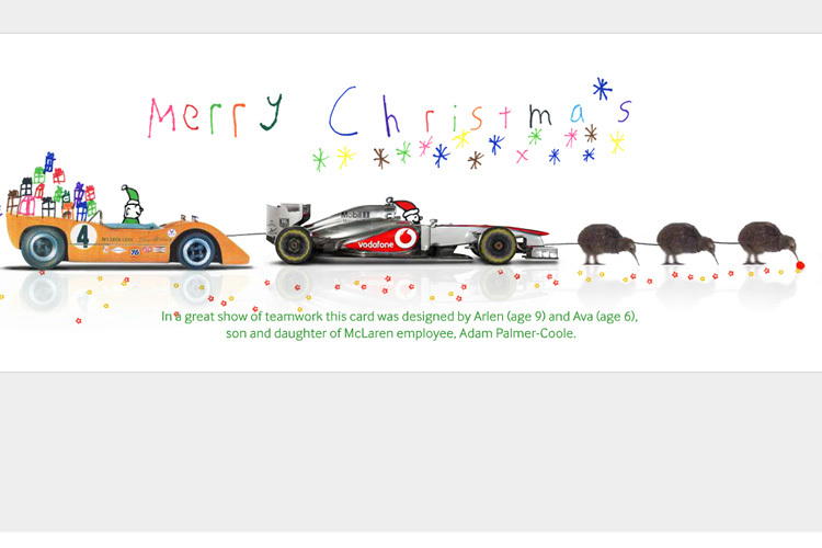 Fröhliche Weihnachten wünscht McLaren
