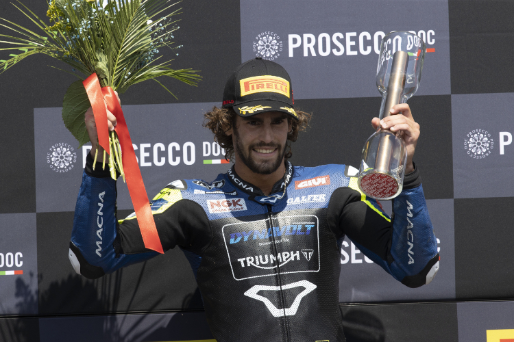 Platz 2 für Stefano Manzi: Bestes Triumph-Ergebnis