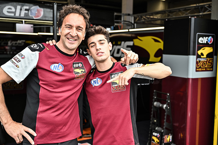 Tony Arbolino mit Crew-Chief Lucio Nicastro: Moto2 oder Gresini?